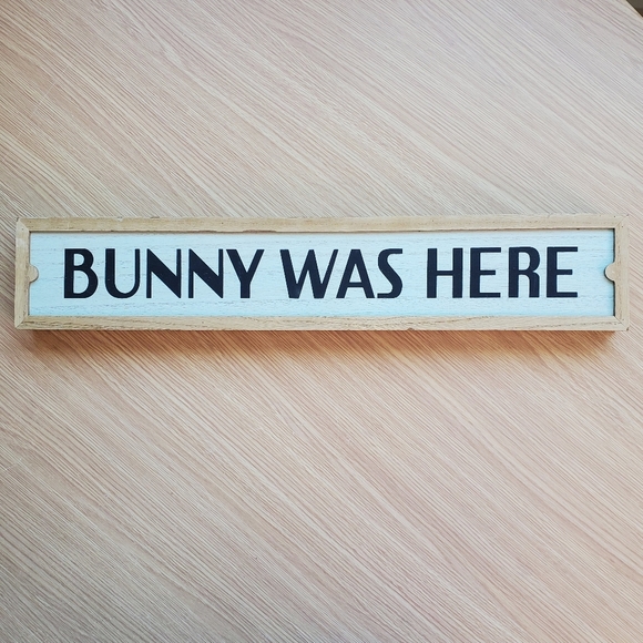 Bunny Was Here‎ Easter spring wall decor - Picture 1 of 6